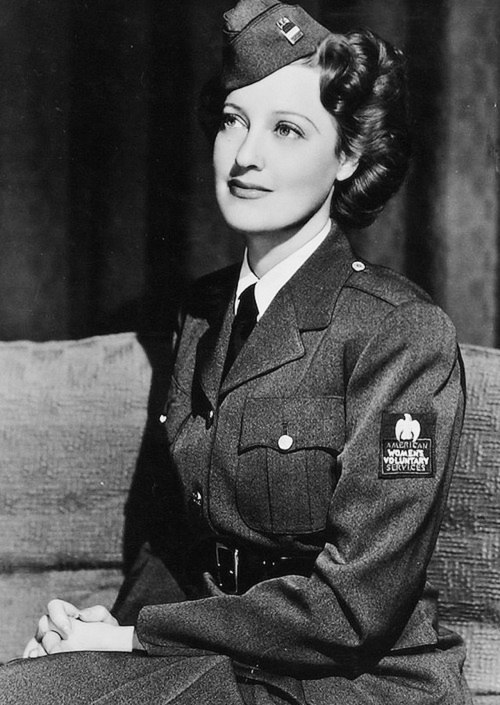 Jeanette MacDonald in American Women&rsquo;s Volunteer Service uniform, ca. 1942