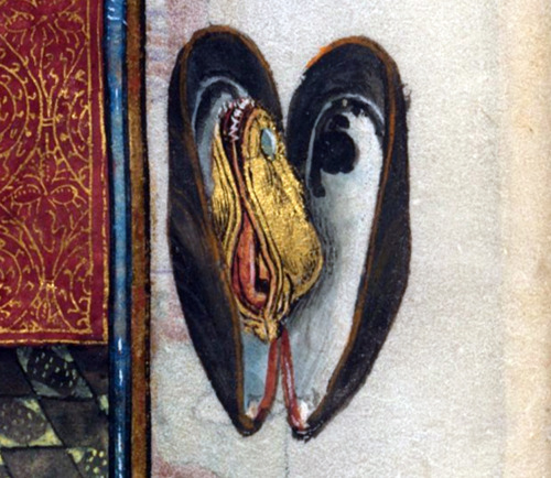 musselHours of Catherine of Cleves, Netherlands ca. 1440.NY, Morgan Library and Museum, MS M.945, p.