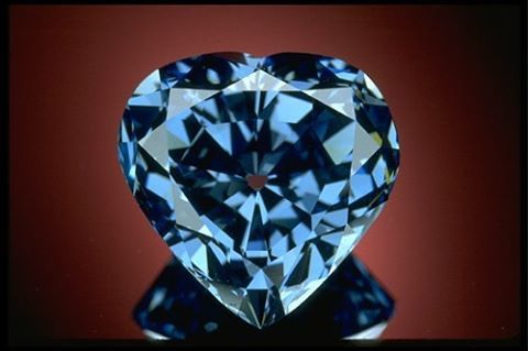 The Heart of Eternity  27.64 carat heart-shaped stone with a ‘vivid blue’ color. The He