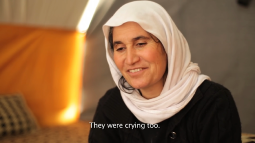 ezidxan:Sabreen and Dilvian, Êzîdîs who escaped the Islamic State (2/2)Sabreen and Dilvian, her four