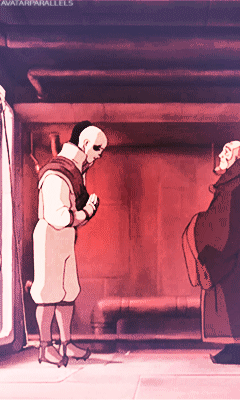 avatarparallels: Iroh: I’m sorry, I just nag you because, well, ever since I lost my son…  Zuko: Uncle, you don’t have to say it.  Iroh: I think of you as my own. 