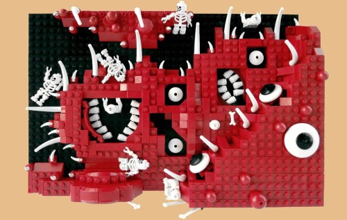 chromathegreat:  attackon-titan: The nine circles of hell from Dante’s Inferno recreated in Lego by Mihai Mihu I. LIMBO: A place of monotony, here the souls are punished to wander in restless existence while they moan helplessly in echoes between the