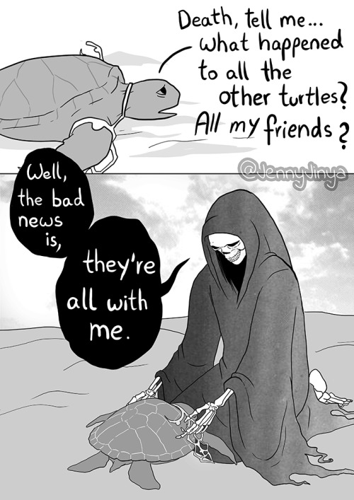 elnorhughs:jenny-jinya:I really wanted to draw a comic about green turtles ;_;they’re facing so many