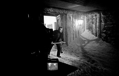  On the set of The Shining [1980]. 