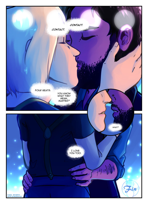 three knocks p.9 [final page]first page | previous written and drawn by me, color work and layout do