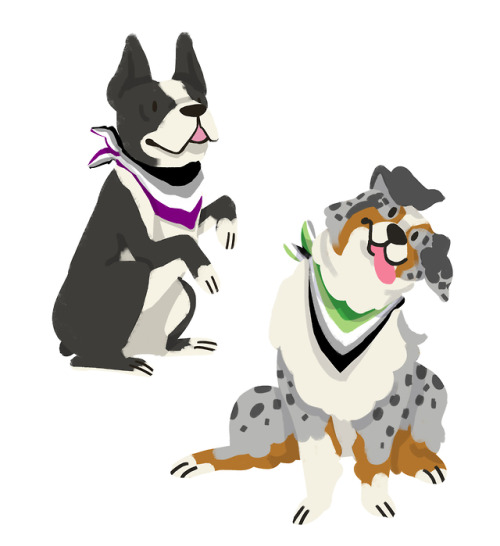 greyfawnillustration: greyfawnillustration: I now have these pride dogs from last year available as 