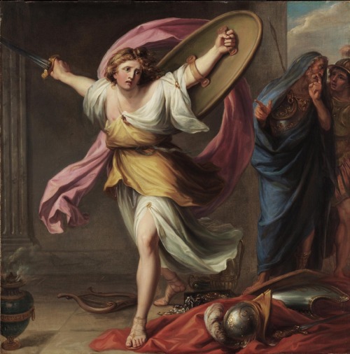 de-la-belle-femme:Achilles Discovered by Ulysses among the Daughters of Lycomedes; Giovanni Battista