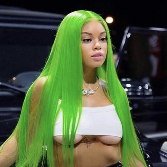coutureicons:  female rappers + green