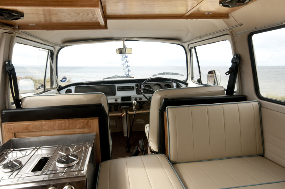 abbydollll:  shyowl:  wanderlust-grit:  Check this out. 1972 VW camper van revamped.