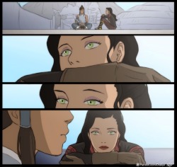 drakyx:  ContemplaciónHeadcanon: Mientras Korra medita, los ojos de Asami se aprovechan de la situacion y comienzan a recorrer su cuerpo, los primeros sentimientos que hacian pensar a Asami en Korra mas que como una amiga o: