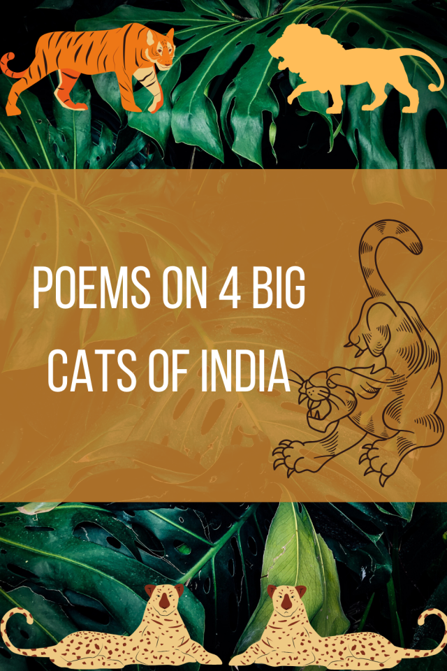 Poems on 4 big cats of India