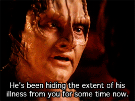 ds9vgrconfessions:kateviardo:Garak, you lying liar who lies.Accurate description of Garak is accurat