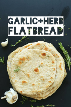 vegan-yums:  Garlic herb flatbread / Recipe