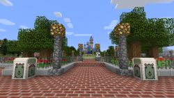 theminecraftboys:  Screenshots of the various areas of our Minecraft Disneyland project. 