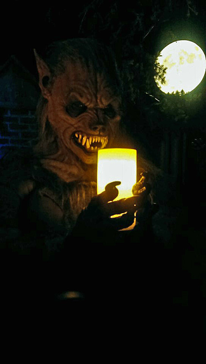 #MonsterSuitMonday Me as my werewolf character at the “Deadmonton” haunted attraction located in dow
