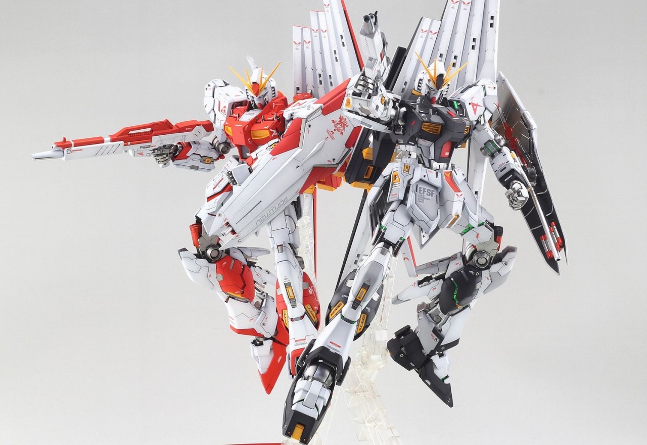 gunjap:  Jon-K’s Two Amazing MG 1/100 RX-93 Nu Gundam Ver.Ka: PhotoReview Big Size