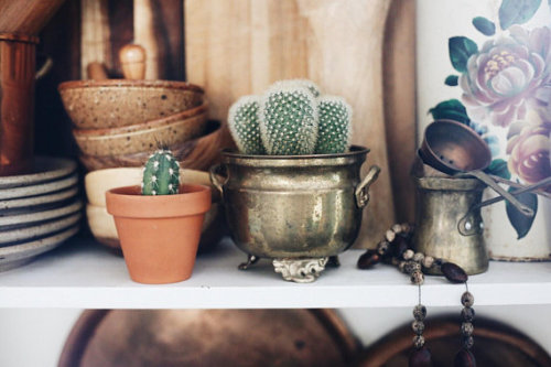 Vintage Brass Planter //CKDesignCo