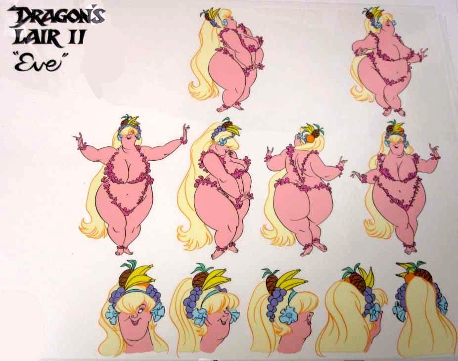 goodcharacterdesign:Eve from Don Bluth’s Dragon’s Lair II: Time Warp. We bet