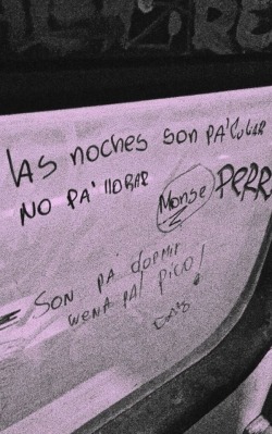 somebody–told–me: — Las noches son pa culiar, no pa dormir. — Son pa dormir, wena pal pico!