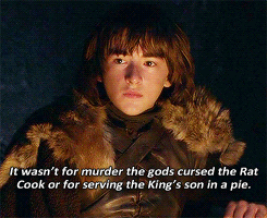   Game of Thrones || 03x09 || 03x10    When a guest, eats the food and drinks the