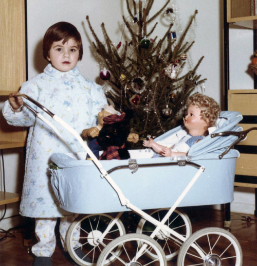 Young Lizzy Mercier Descloux’s Christmas, ca. 1959