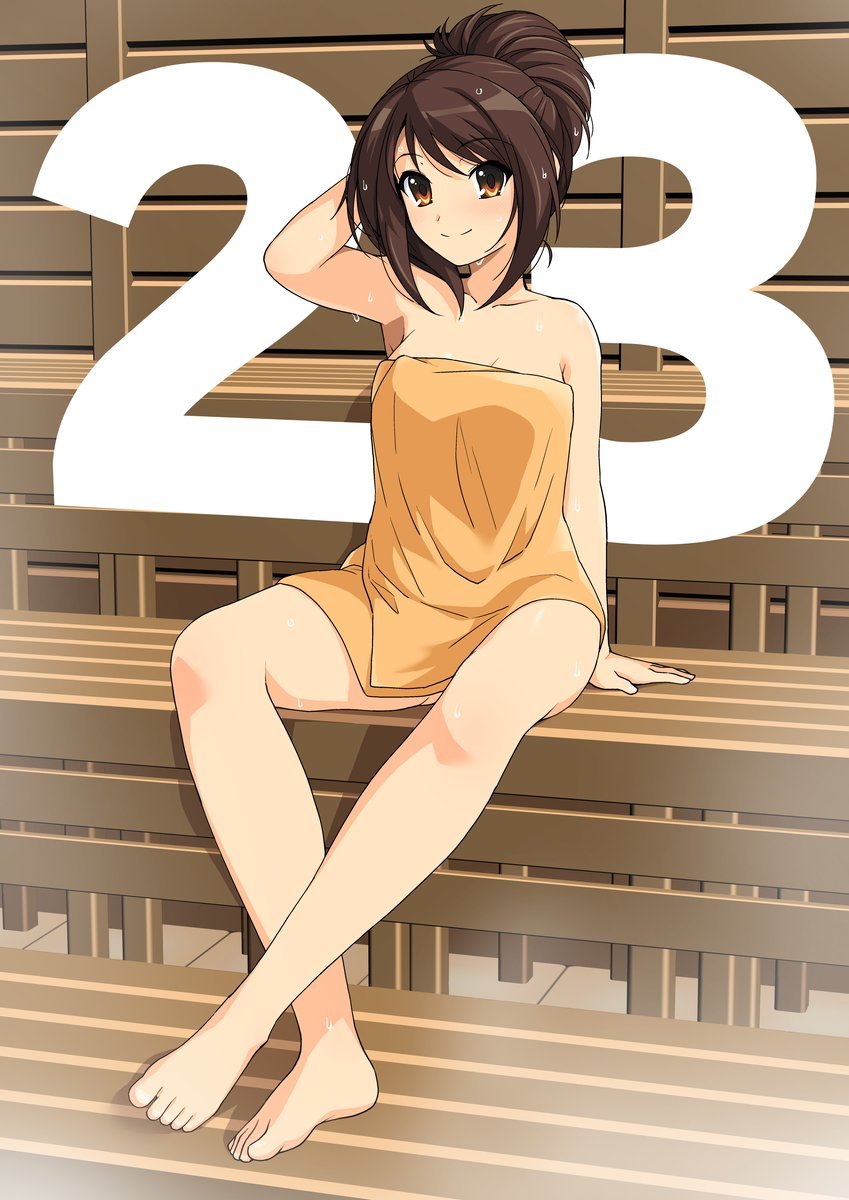 Planet Anime — A countdown break in the sauna. [Haruhi]
