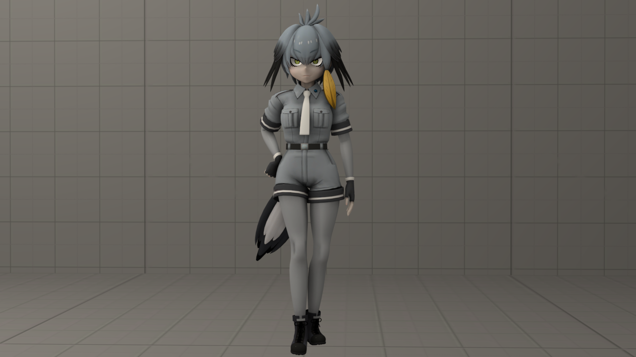 Shoebill (Kemono Friends) model available on SFMLabOne friend asked me to port this