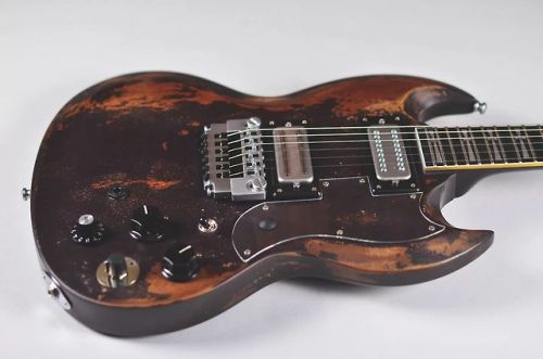 bushdog:Jaydee Tony Iommi Old Boy Doublecut 2018 Distressed Relic | Reverb