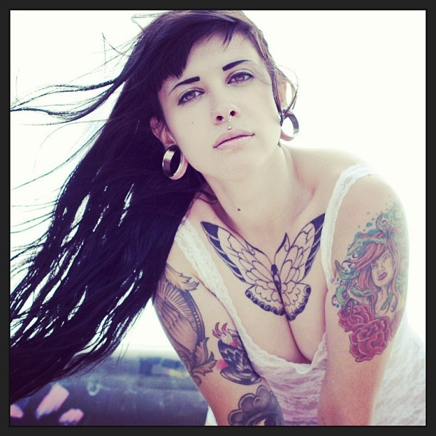 xyrophobia:  Good evening dear followers &lt;3 #inkedup #plugs #tattooed #inkedgirl