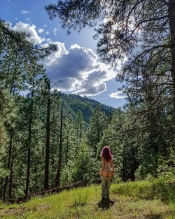 wildernesswanderess:The mountains are just so lush and lovely this time of year, I want to be outside every day 💖🏔🌲