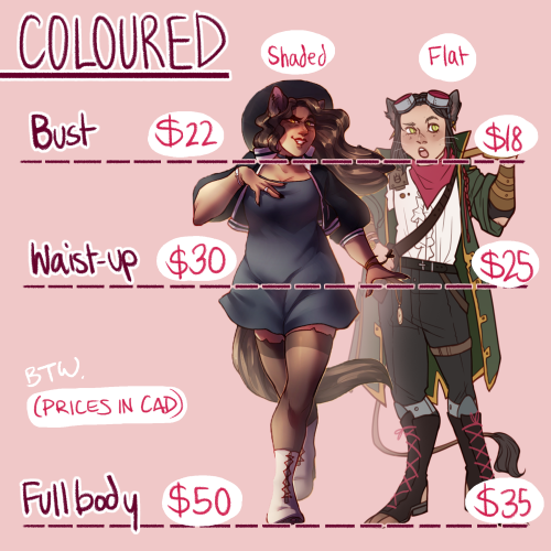 bubblyernie: Hey guys! Here’s my commission info! Feel free to DM about anything, and thank you for 