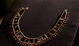 ancientegyptdaily:Beautiful necklace and crown of princess KHENMET (12th Dynasty)