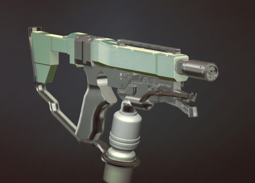 Super quick 3d gun blockout before bed. Still need to refine the design a bit more but overall prett