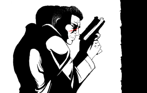 rantsaddams:commission for fenharel on twitter of big sexy Frank Castle from hit recently deceased y