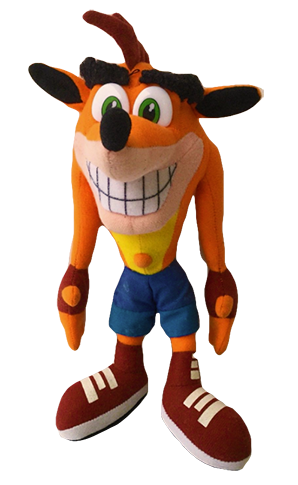 PSX Mascots Plush - Crash Bandicoot, Parappa The Rapper, Spyro The Dragon (x)(x)(x)