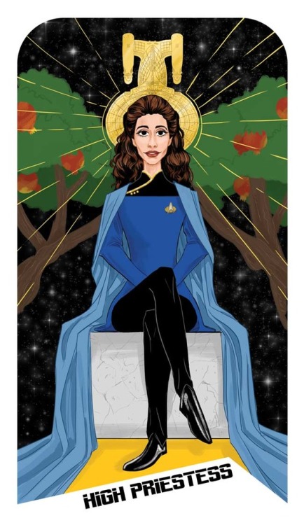 mishkasart: High Priestess. Drawing that enterprise halo was killer.  Previous