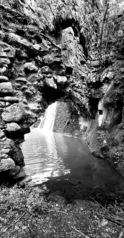 Cascate Di Martelluzzo In B/w