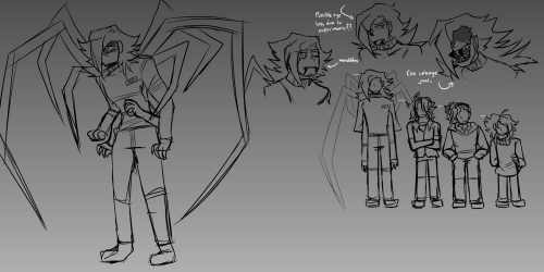 Concept Art And RP Based Drawings Of Lab!AU Zakk And Sven