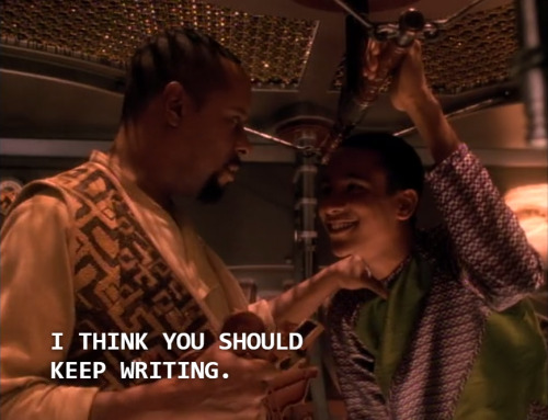 getting back to work on that thing i want to do because benjamin sisko would tell me to