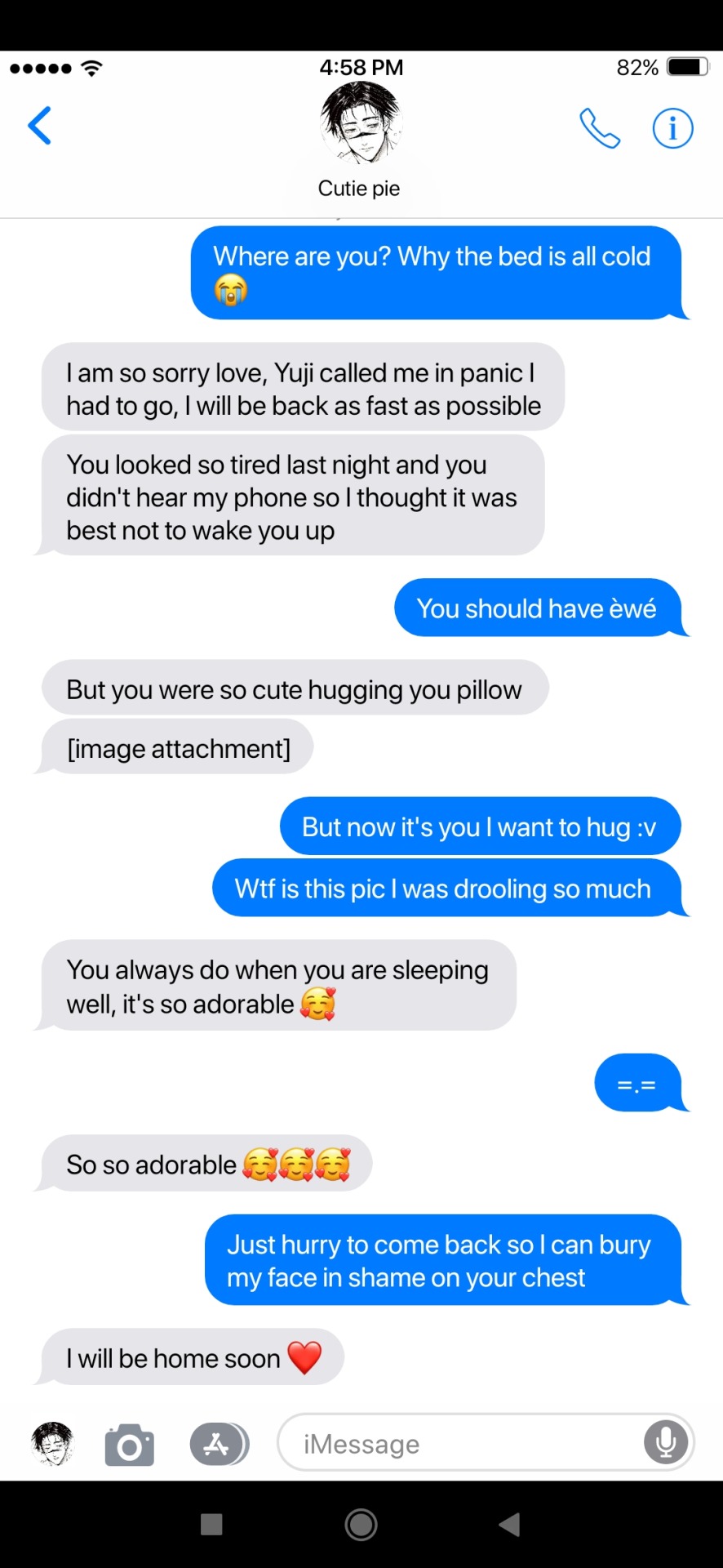 You Hug Your Pillow When You Sleep