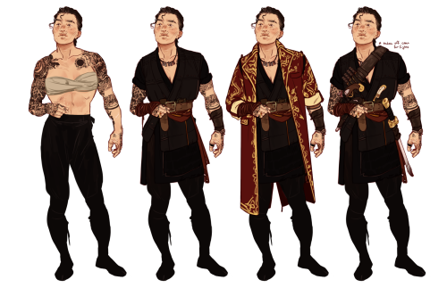 lydiaalin: and so I told myself I’d just make a little ref for her tattoos