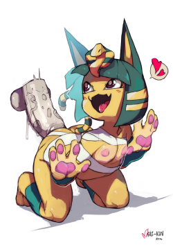 maiz-ken:  Ankha_acnl~ For High-res, &amp; alt verison consider supporting my arts on patreon! &lt;3   