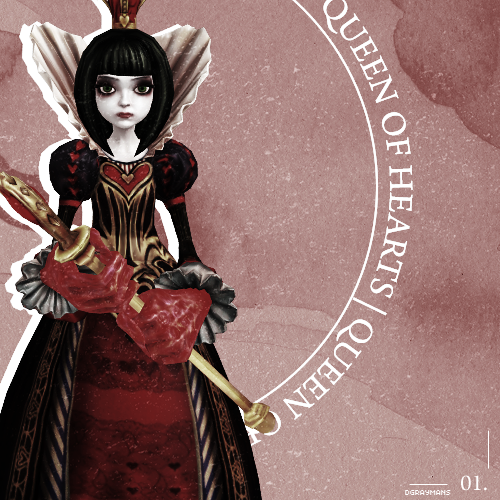 Get to know me meme: [3/5] antagonists - Queen of Hearts (American Mcgee’s Alice)“You on