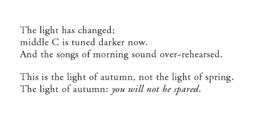 gnossienne:Louise Glück, “October”