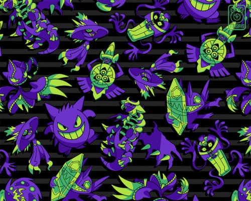retrogamingblog:Halloween Pokemon T-shirt Designs made by Versiris