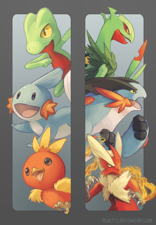 mewitti:  How far we’ve come! OR/AS bookmark designs.DeviantART link 