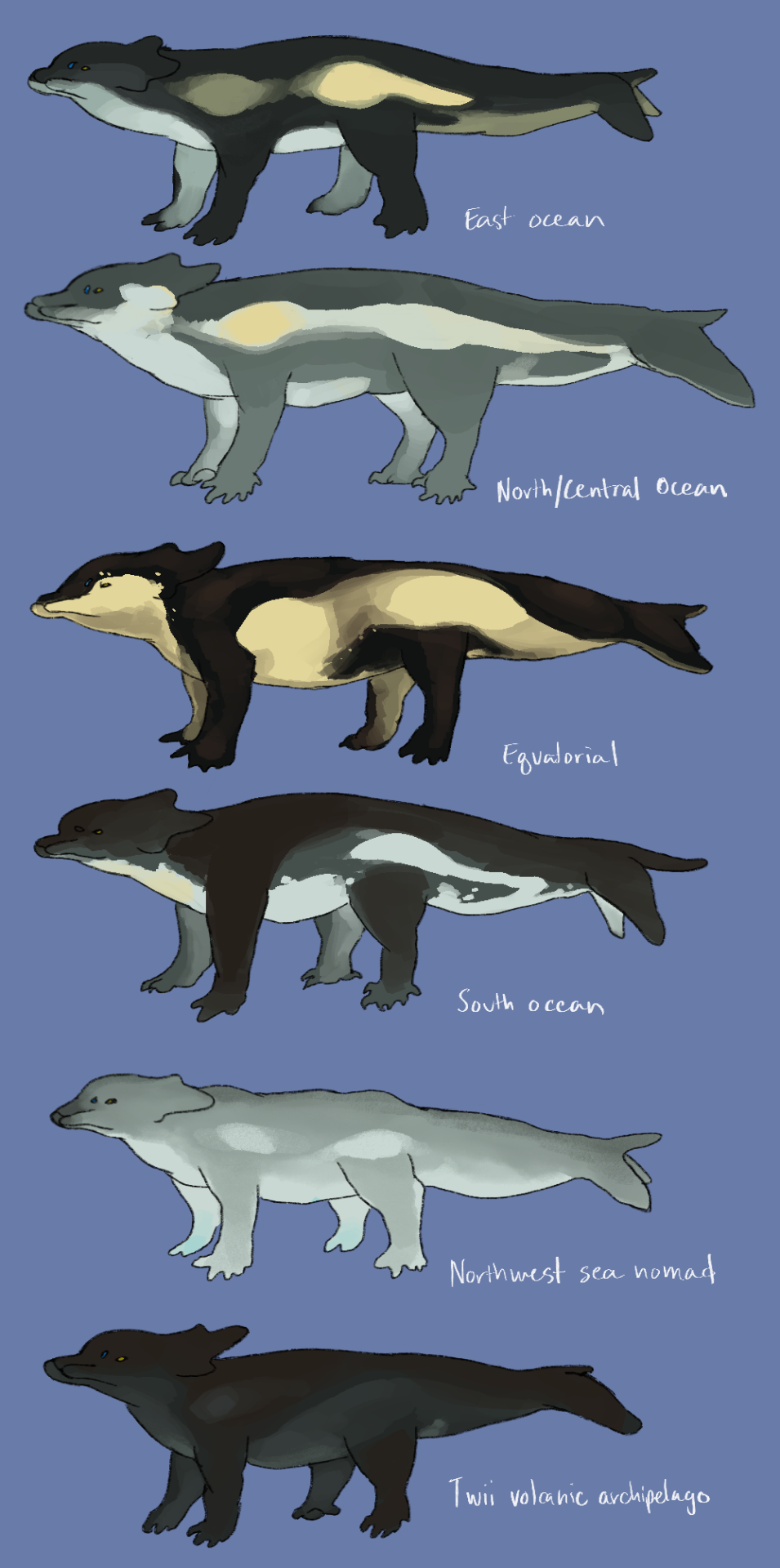 Some Of The Many Ways Belugirins Can Look