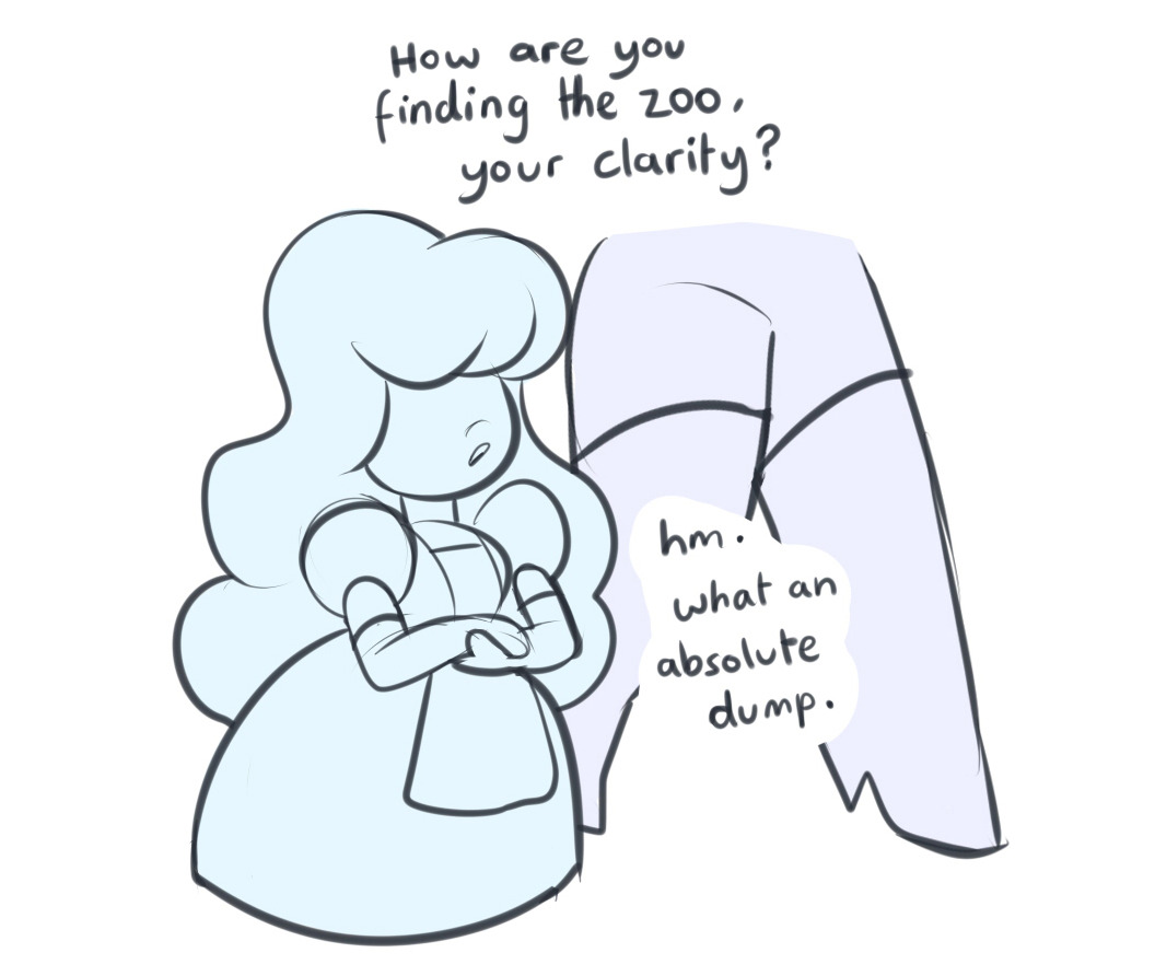 mrhaliboot: Steven Universe except sapphire says what she’s thinking and occasionally