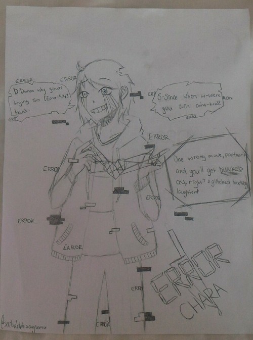 Made Error Chara! Originally Was Supposed To Me Fem!Human Error Sans, But My Friend Was Like They (she
