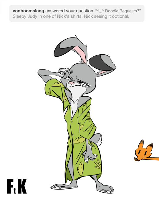 fluttershythekind: One sleepy Judy ^_^ Nick does not come standard on all models.